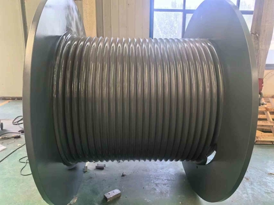 Customized Carbon Steel Hydraulic Winch Hoist Drum With Shaft 12mm Rope Diameter