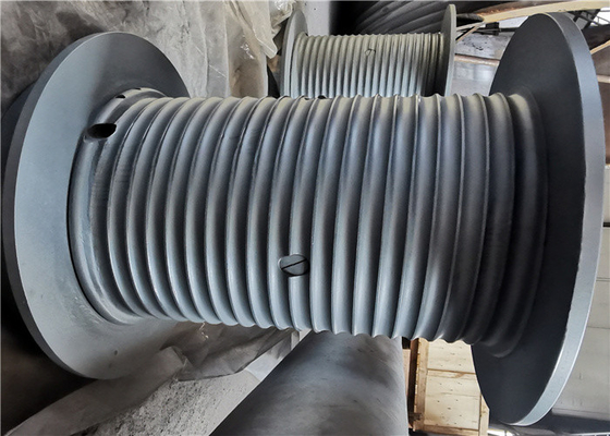 Customized Steel Material Lebus Grooved Rope Drum Galvanized For Industry Winch