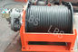 Electric or Hydraulic Marine Winch LBS Double Groove Drum With Wire Rope