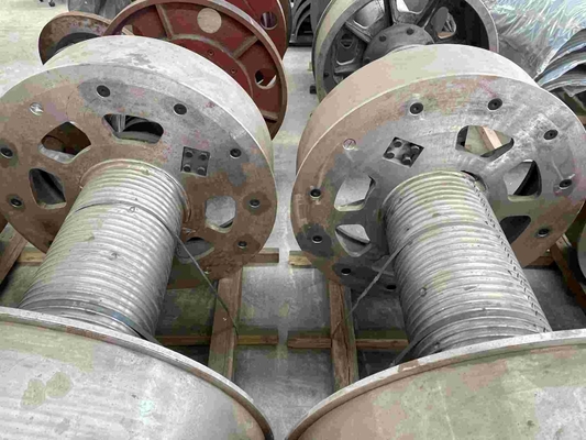 Rope Winch Drum With Lebus Grooves For Offsore ISO BV CE Certified