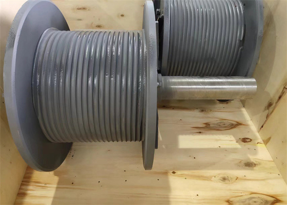 Grooving LBS Groove Drum Tower Crane Hoist Winches Customized For Crane Lifting