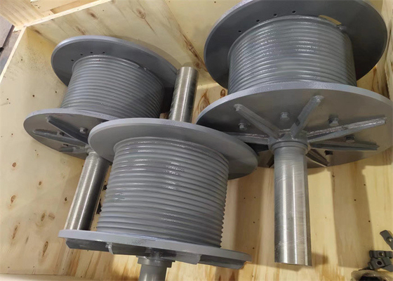 Industrial Lebus Type Grooved Steel Drum With Temperature Resistance