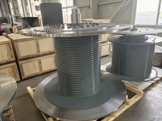 Carbon Steel Hydraulic Winch Hoist Drum With Shaft