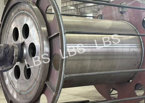 Lebus Double Fold Groove Drum For 42mm Steel Wire Rope 7 Layers Winding