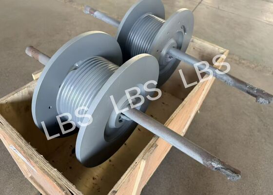 Rope Diameter 8.7mm Lebus Groove Drum Right Hand 65° Epoxy Zinc Rich Primer Coating