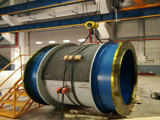 Custom Wire Rope Winch Drum With Grooved Lebus Sleeves For Mining & Industry