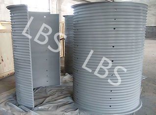 gespleten lebus gegroefte trommel, koolstof of cusomer vereiste